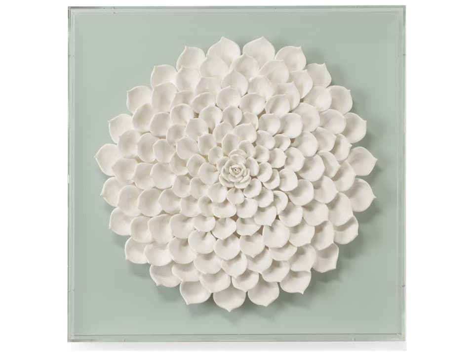 Succulent Wall Sculpture in Acrylic Frame designed by Claire Bell