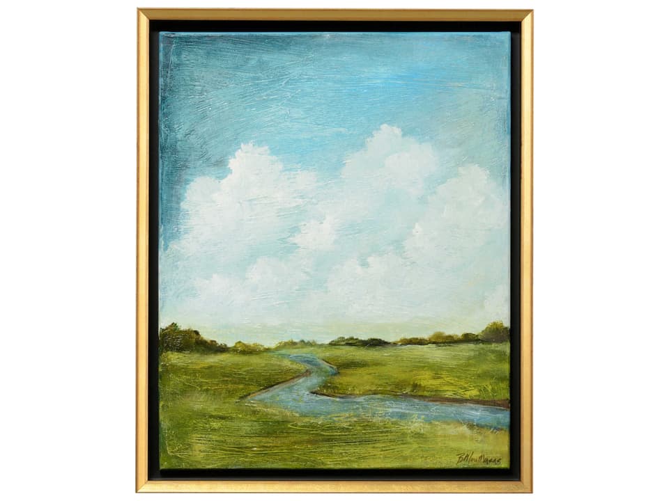 Free To Wander I Oil Painting on Canvas with Dark Frame