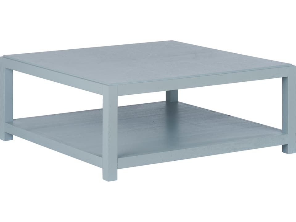 Jamie Merida Square Wood Blue Coffee Table