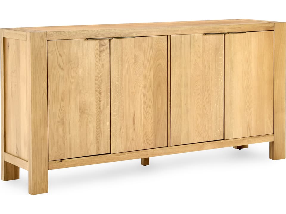 Parsons 72" Oak Wood Natural Brown Sideboard