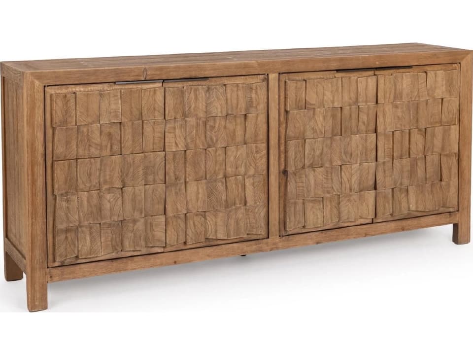 Gama 4-Door Sideboard in Drifted Sand Reclaimed Pine Wood