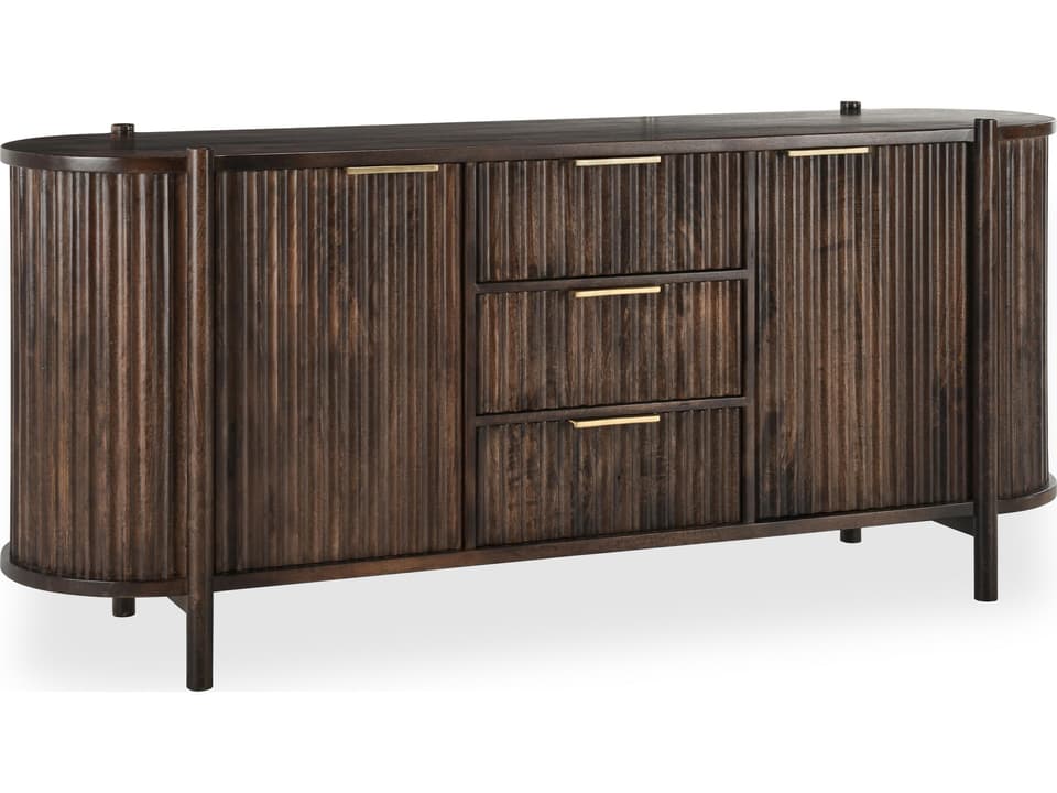 Redford Solid Mango Wood 2 Door 3 Drawer Sideboard