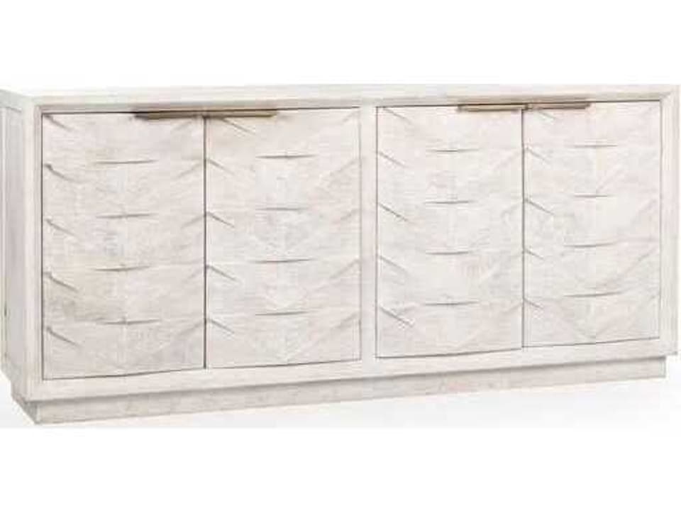 Marvin 78-Inch Mango Wood Sideboard with Whitewash Finish