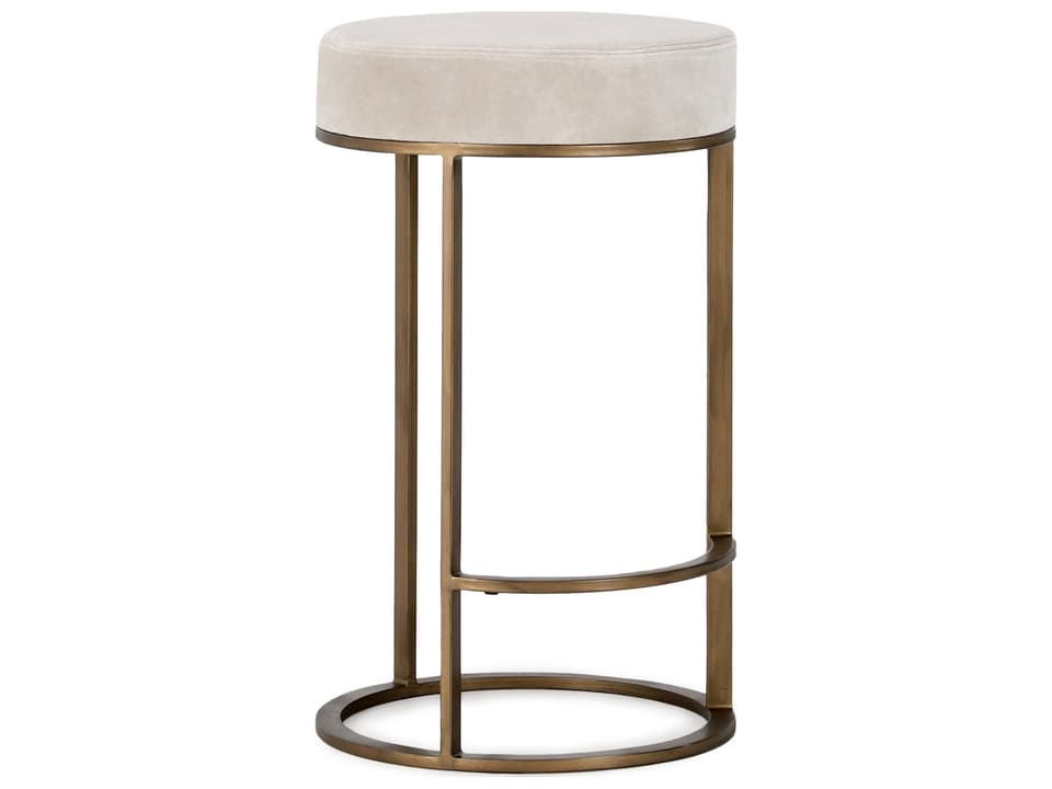 Quinn Modern Upholstered Backless Counter Stool