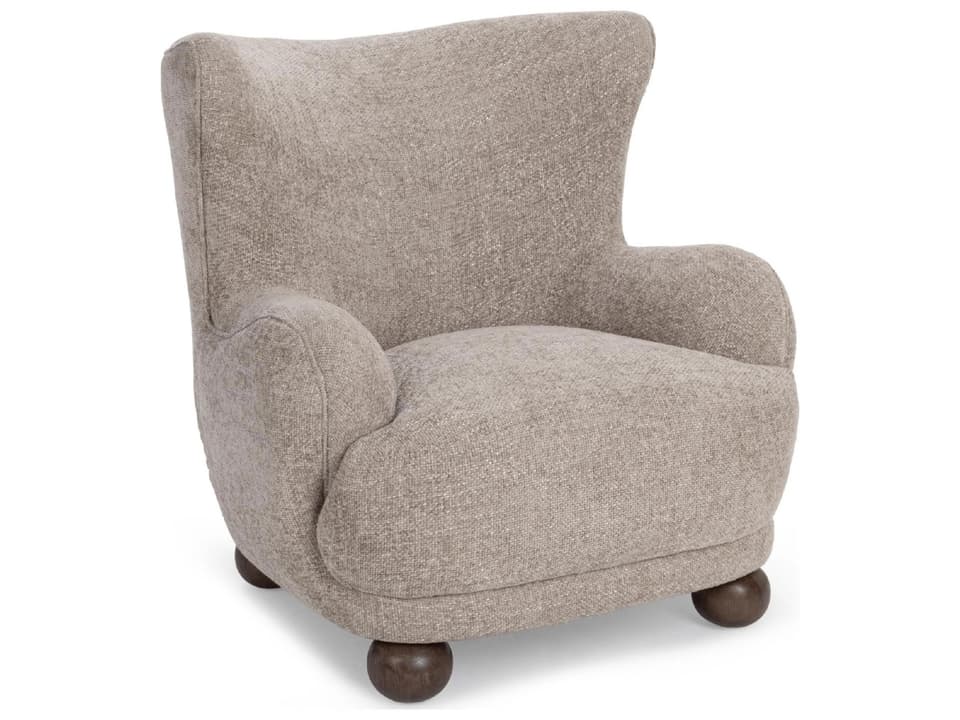 Penelope Upholstered Accent Chair in Mushroom Taupe