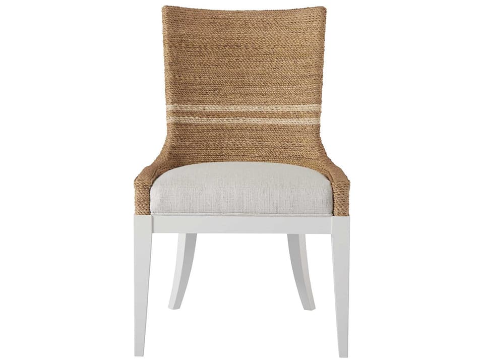 Escape Abaca Wood Natural Upholstered Side Dining Chair