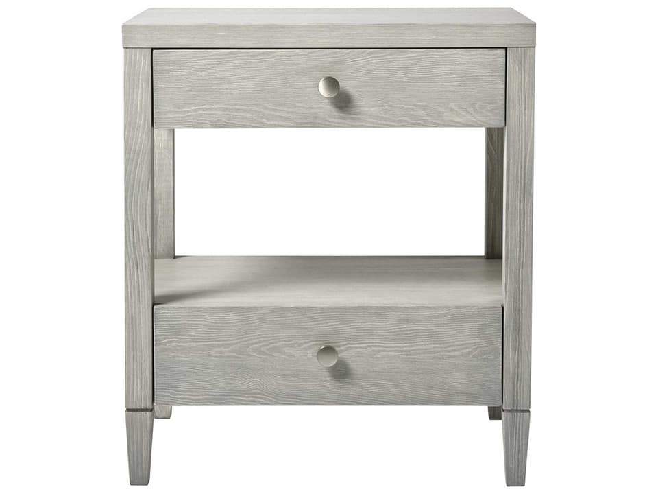 Universal Furniture Escape 2-Drawer Bedside Table in Boardwalk Finish