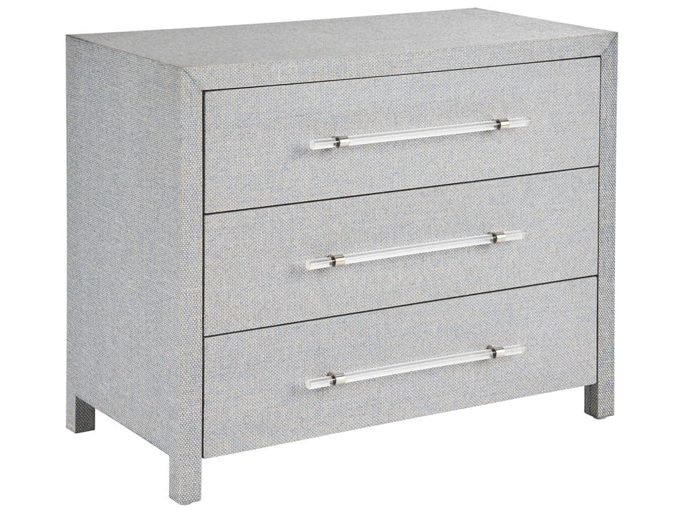 Universal Furniture Weekender Coastal Living Bimini Chest with 3 Drawers in Blue Seagrass