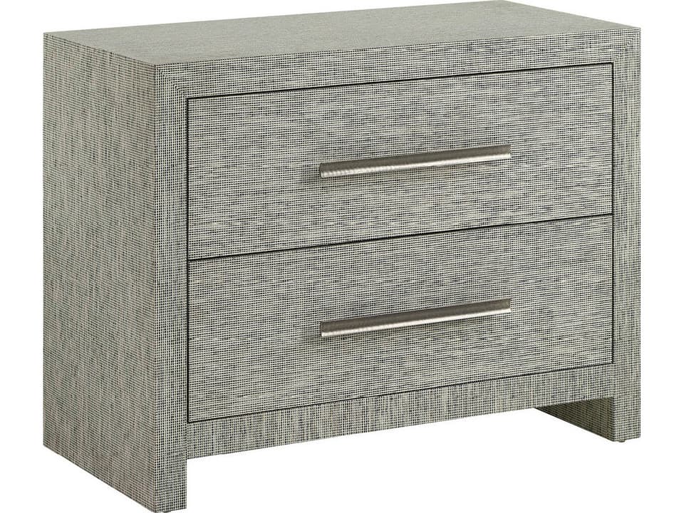 Seascape Two Drawer Accent Chest Nightstand with USB in Seascape Blue