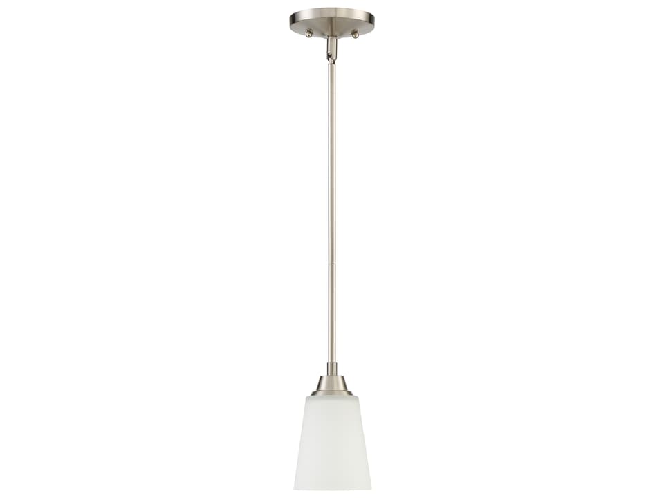 Grace 1-Light Mini Pendant Light in Brushed Polished Nickel