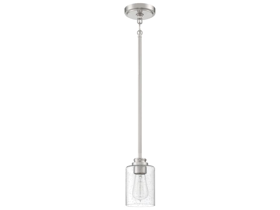 Bolden 1-Light Mini Pendant Light in Brushed Polished Nickel
