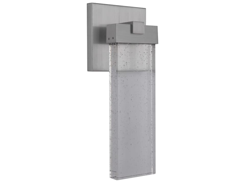 Aria 1-Light LED Outdoor Wall Sconce in Satin Aluminum