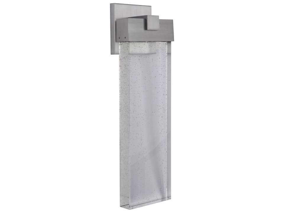 Aria 1-Light LED Outdoor Wall Sconce in Satin Aluminum