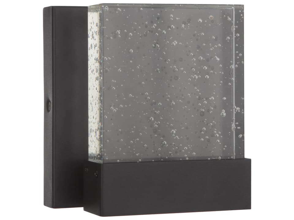 Aria II 1-Light Small LED Outdoor Wall Sconce in Textured Black