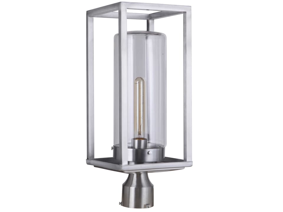 Neo 1-Light Outdoor Post Mount in Satin Aluminum