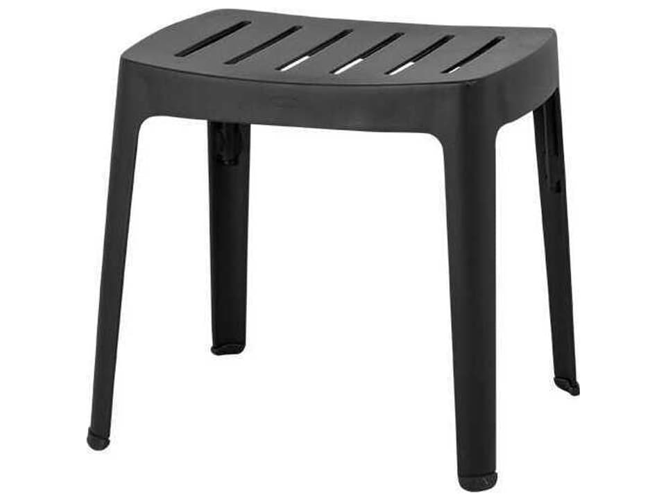 Cut Accent Stool in Powder-Coated Aluminum by Welling and Ludvik