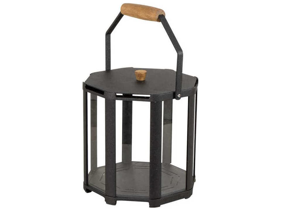 Lightlux Lava Mini Lantern with Teak Handle