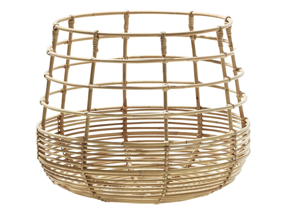 Cane-line Sweep Round Rattan Storage Basket in Natural Finish