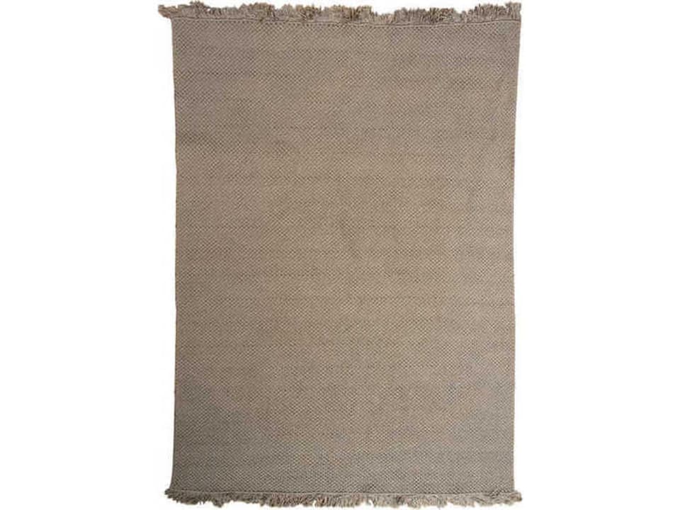 Cane-line Knit Outdoor Area Rug 95 x 67 Inches in Dark Sand