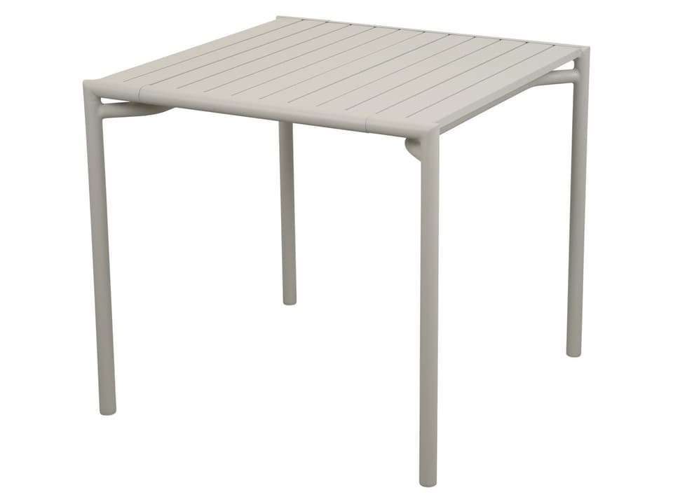 Bliss 32-Inch Square Aluminum Dining Table in Sand