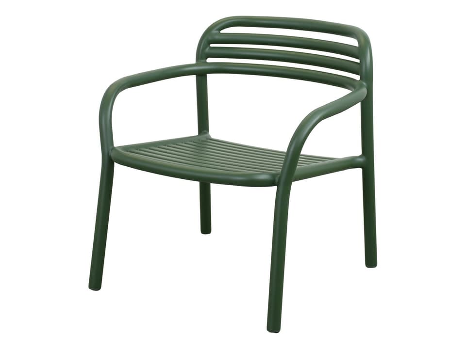 Bliss Aluminum Lounge Chair in Dark Green