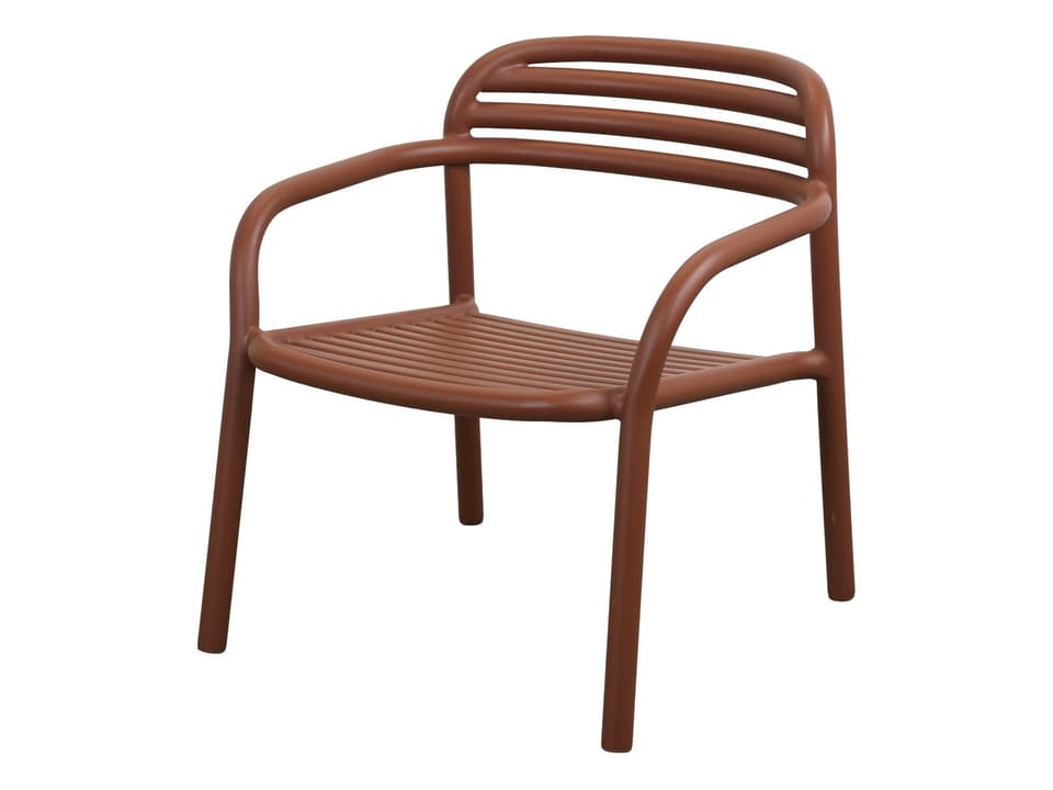 Cane-line Bliss Lounge Chair in Desert Red Aluminum