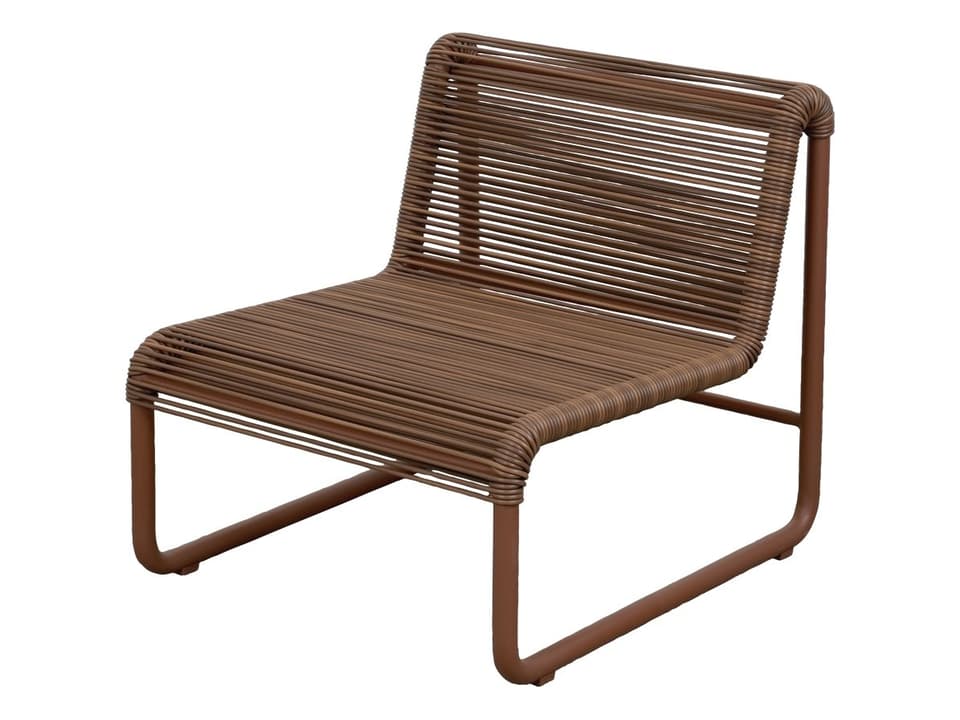 Al Dente Lounge Chair with Desert Red Cane-line Weave