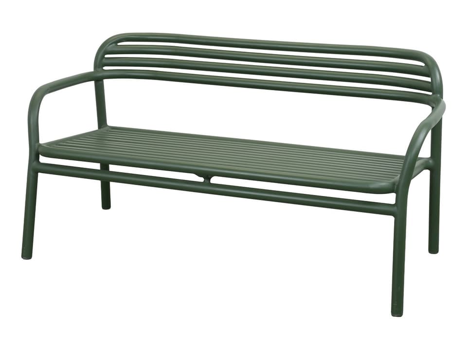 Cane-line Bliss Outdoor Sofa in Dark Green Aluminum