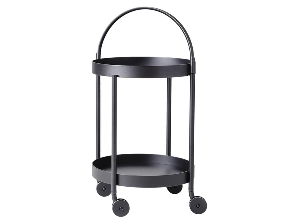 Roll Lava Grey Aluminium Trolley