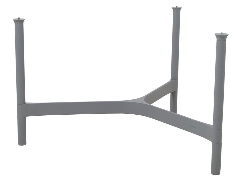 Cane-line Twist Large Light Grey Aluminum Coffee Table Base