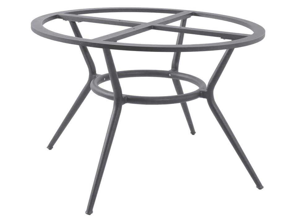 Cane-line Joy Round Aluminum Dining Table Base in Light Grey