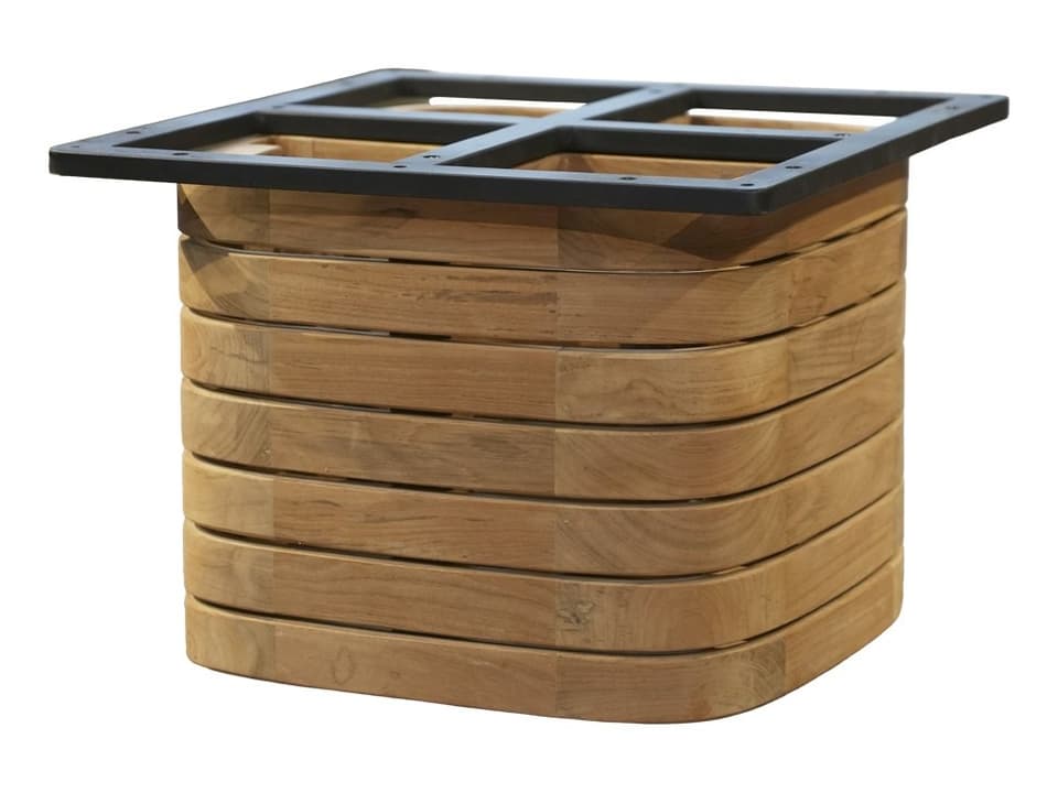 Mellow Teak Coffee Table Base Square by Cane-line Outdoor