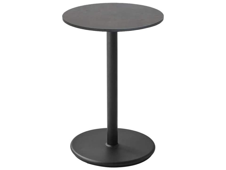 Cane-line Go Cafe Table Base in Lava Grey Aluminum