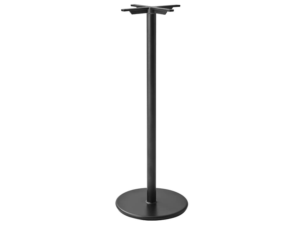 Go 16-Inch Diameter Aluminum Bar Table Base in Lava Grey