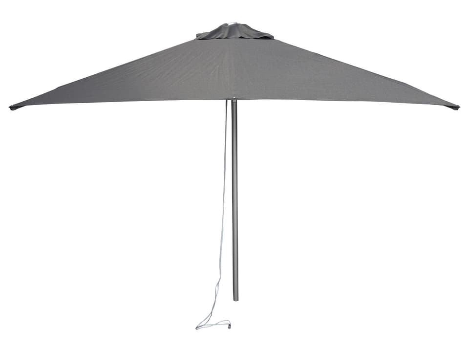 Harbour Light Grey Aluminium Parasol W/Pulley System