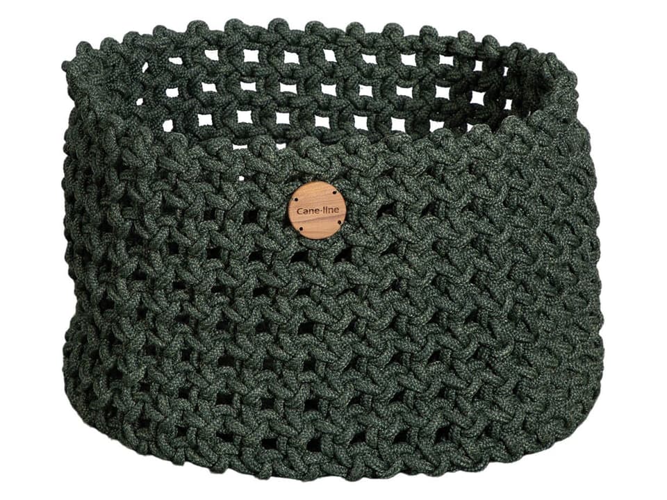 Soft Rope Dark Green Soft Rope Basket Large