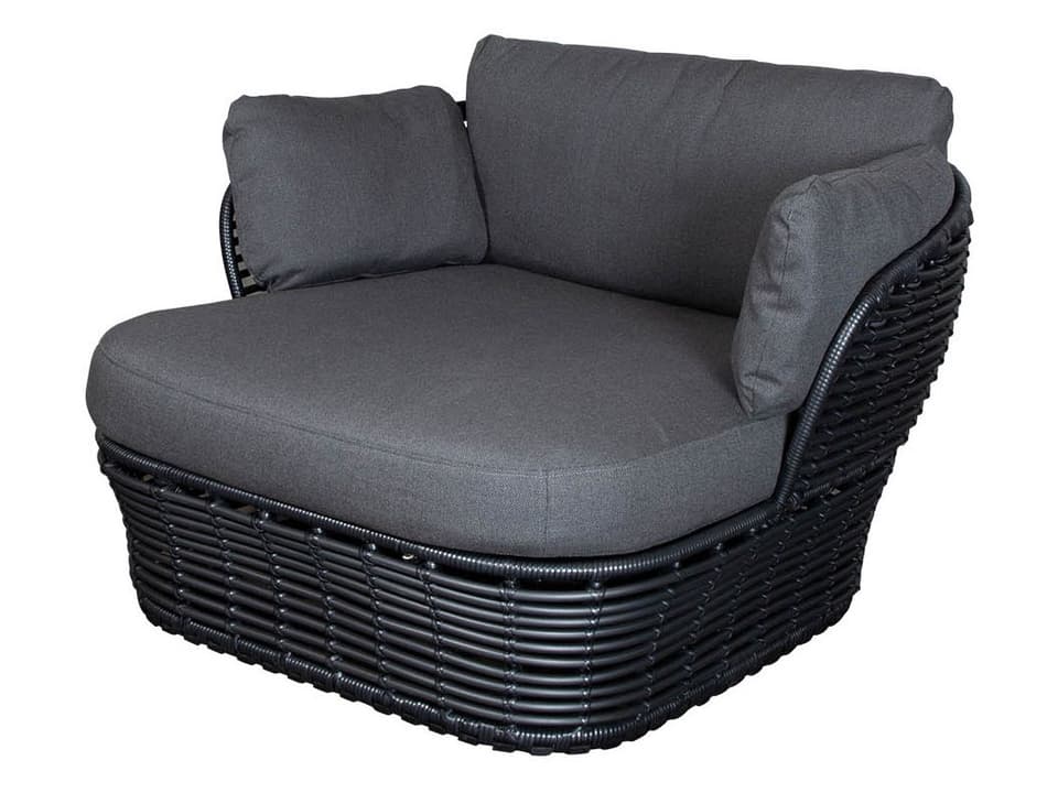 Basket Graphite Weave Lounge Chair