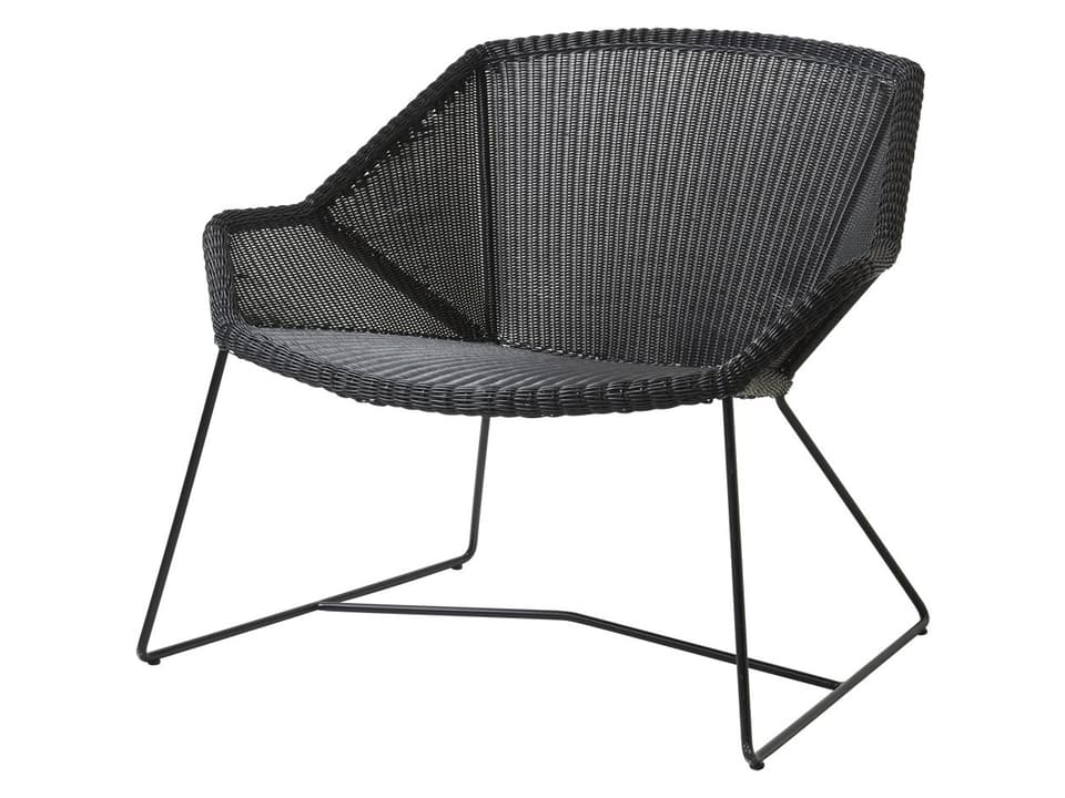 Cane Line Breeze Black Weave Lounge Chair