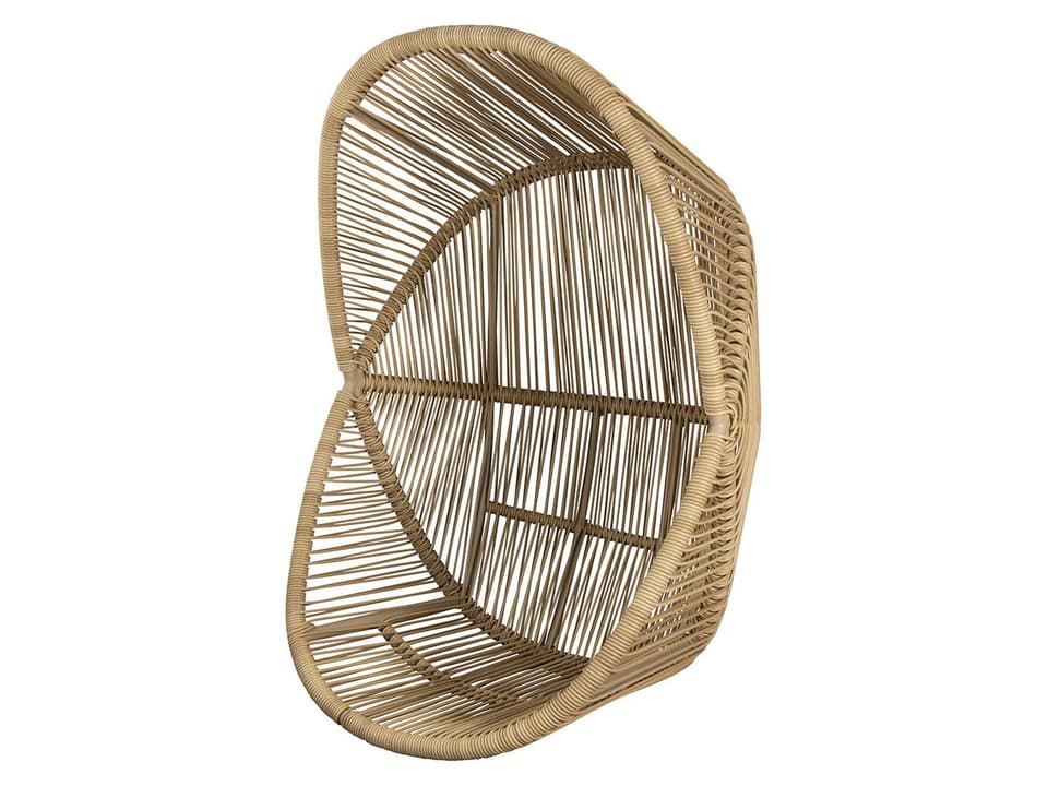 Cane-line Hive Lounge Chair with Natural Weave and Teak Base
