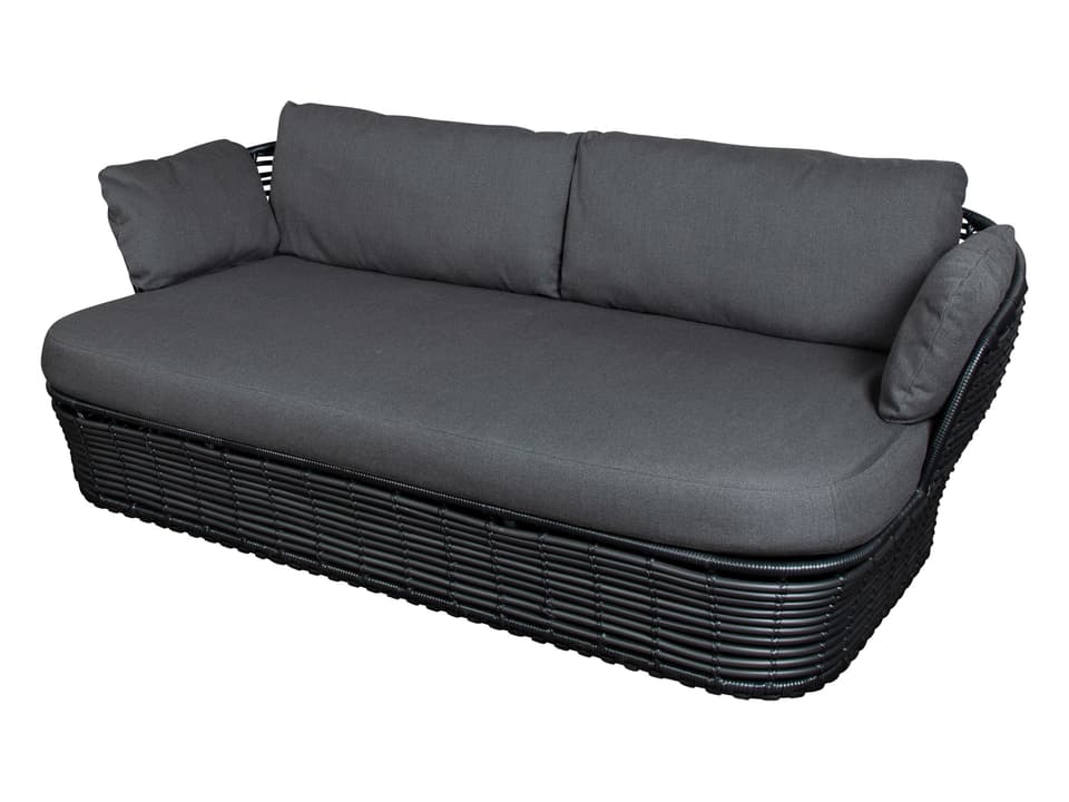 Basket Graphite Weave 2-Seater Sofa