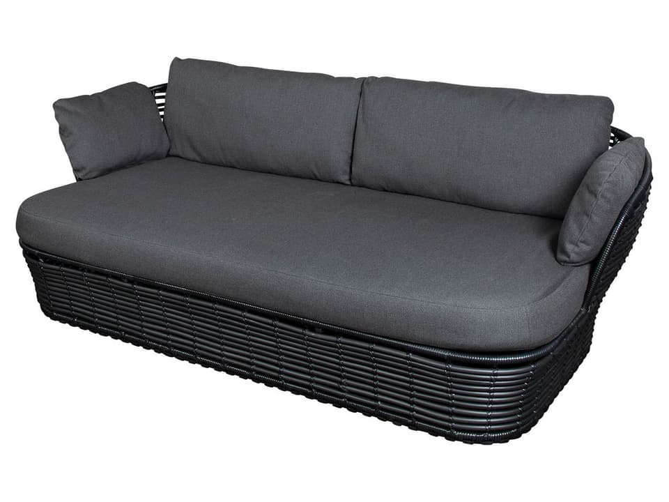 Basket Graphite Weave 2-Seater Sofa