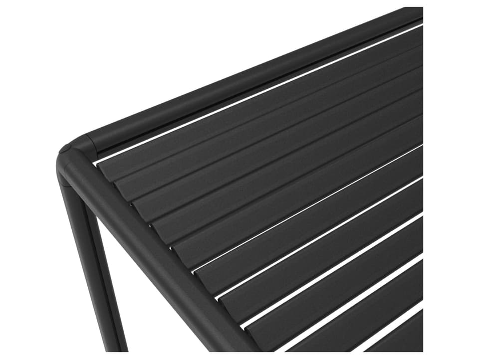 Cane-line Laze 76.8-Inch Cabana Roof Side Lava Grey Aluminum