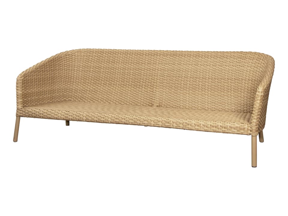 Ocean Natural Flat Weave Large 3-Seater Sofa