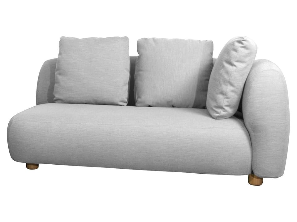 Capture 2-Seater Sofa Left Module in Light Grey AirTouch