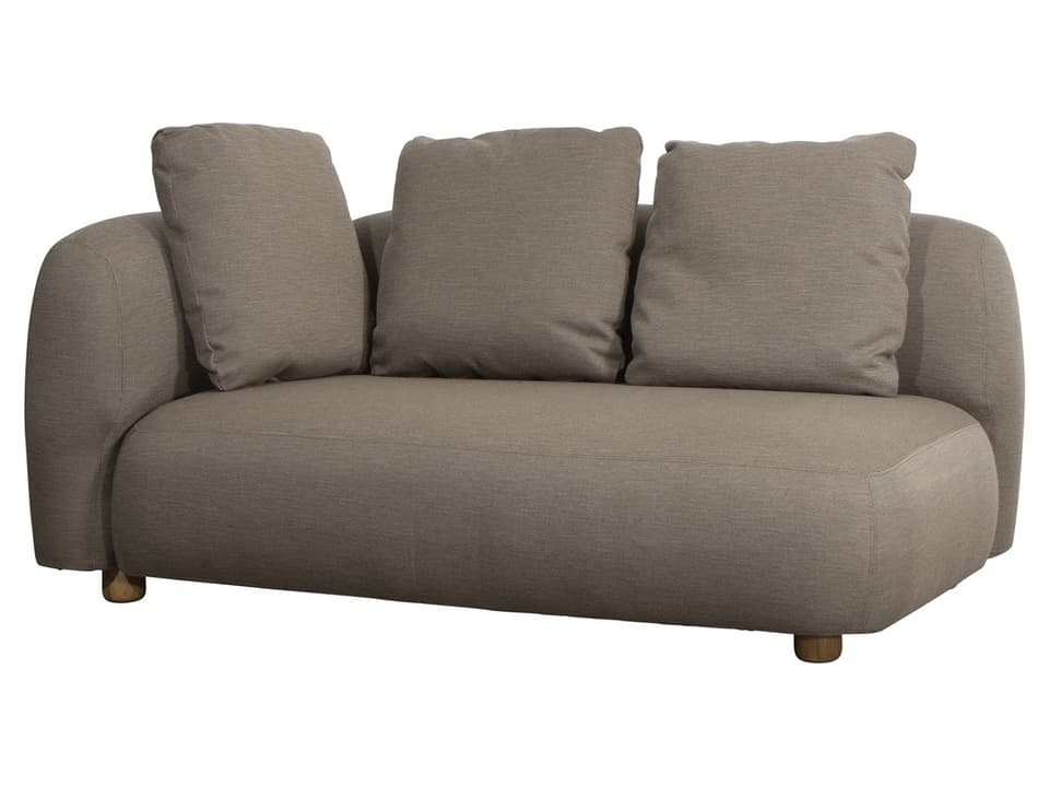 Cane-line Capture Taupe AirTouch 2-Seater Sofa Right Module