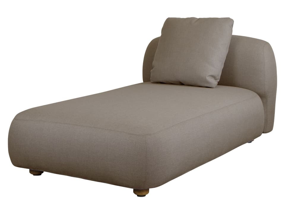 Capture Chaise Lounge Module with Taupe AirTouch Fabric