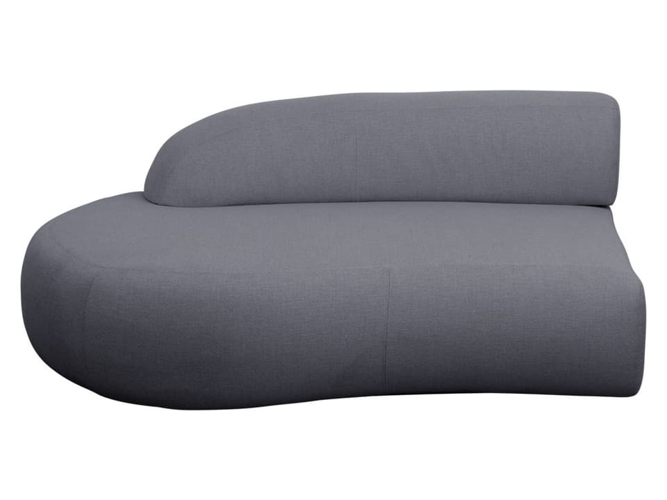 Mellow Right Airtouch Sofa Module with Short Backrest in Grey