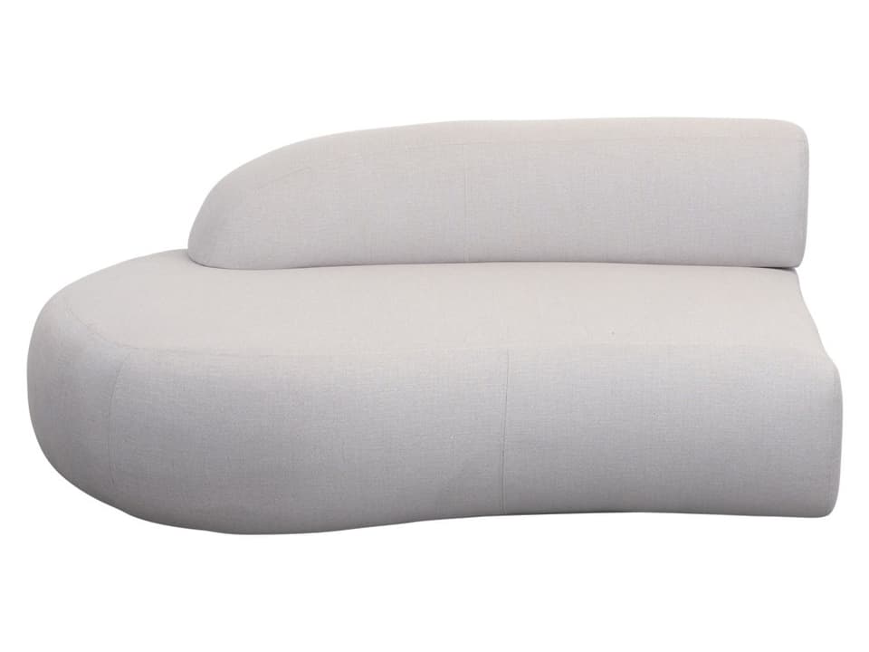 Cane Line Mellow Right Sofa Module with Short Backrest in Sand