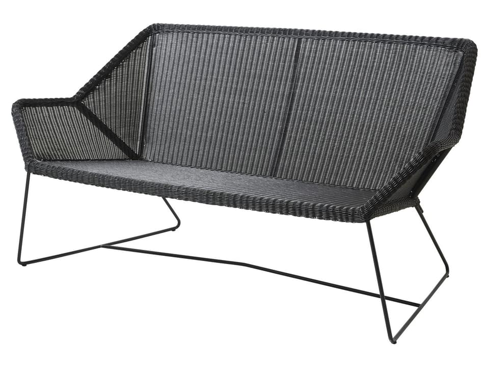 Breeze Black Weave 2-Seater Sofa