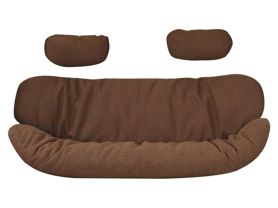 Hive Umber Brown Rise 2-Seater Sofa Cushion Set Incl. Neck Cushion